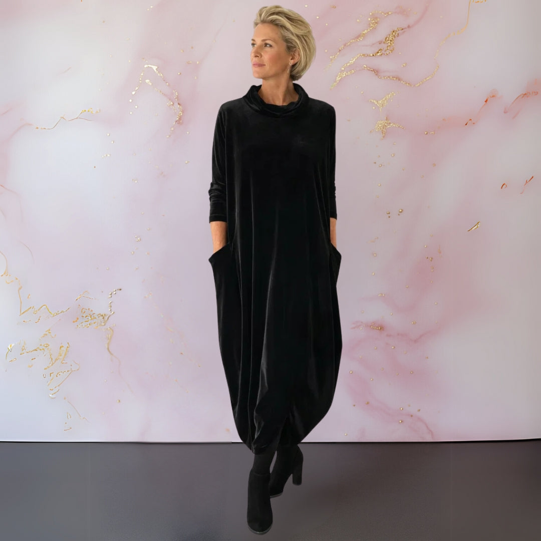 Anja™ | Velvety Elegant Maxi Dress
