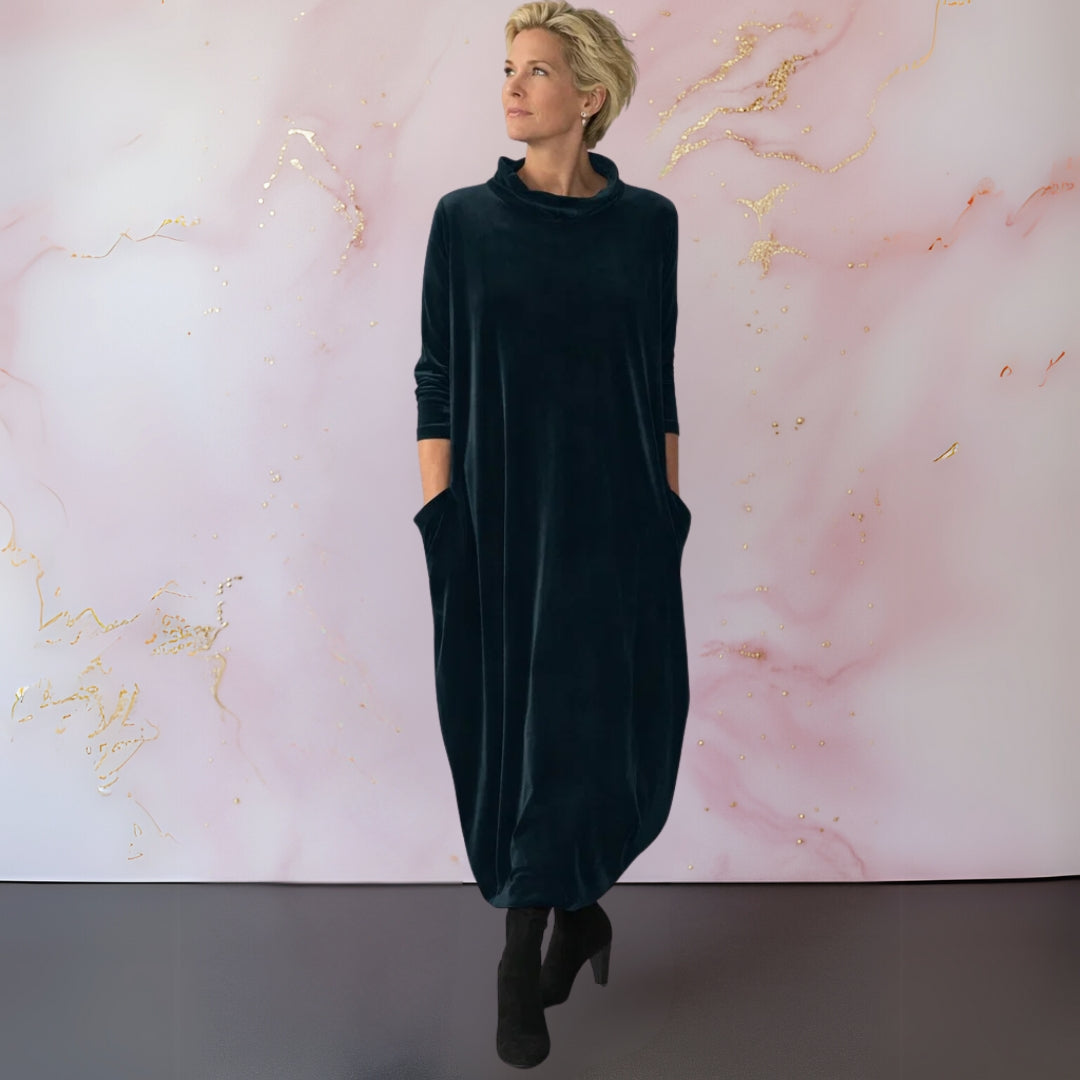 Anja™ | Velvety Elegant Maxi Dress