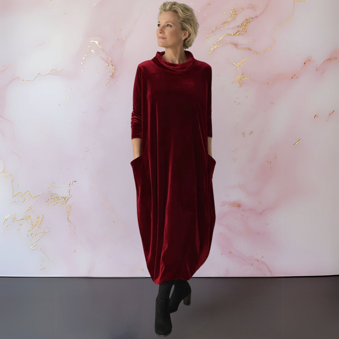 Anja™ | Velvety Elegant Maxi Dress