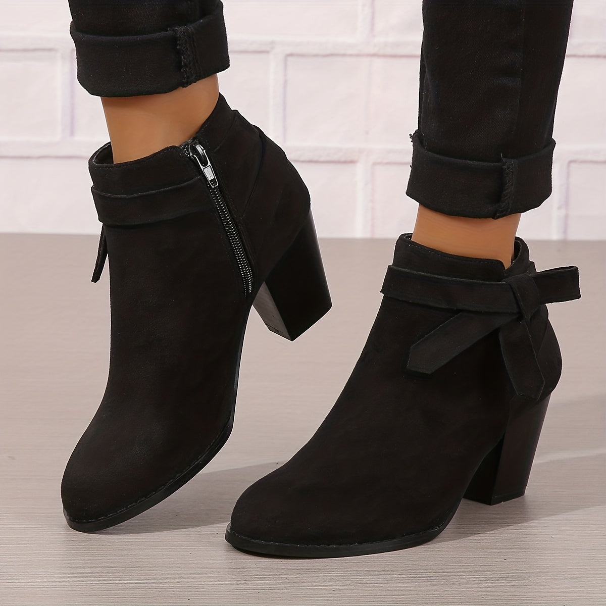 Léa | Elegant Ankle Boots with Stable Heel