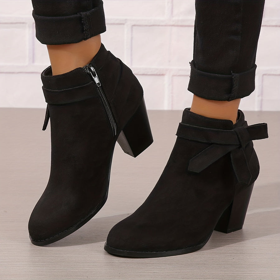 Léa | Elegant Ankle Boots with Stable Heel