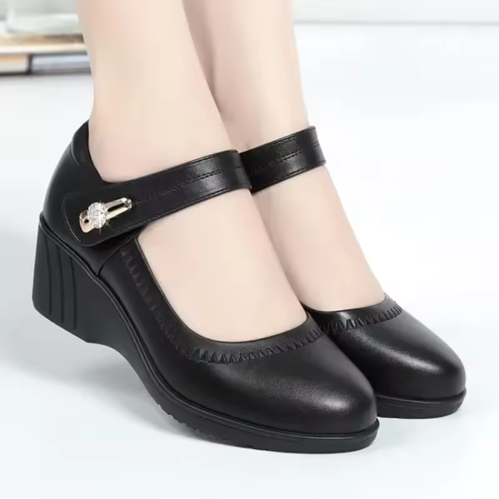 Marie | Heeled Mary Jane Pumps