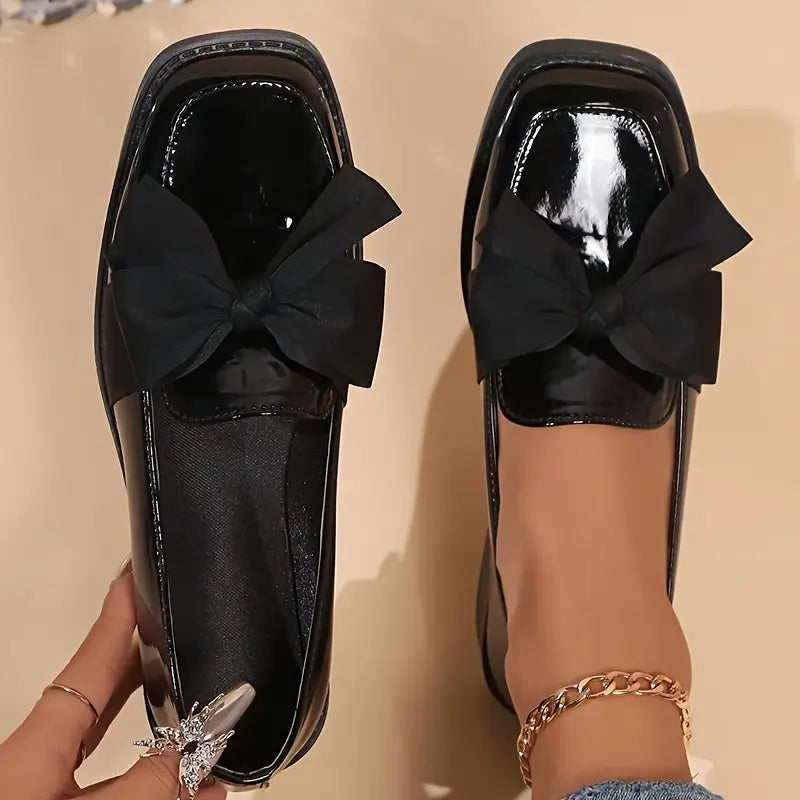 Lucette™ – Elegant Bow Loafers for Sensitive Feet