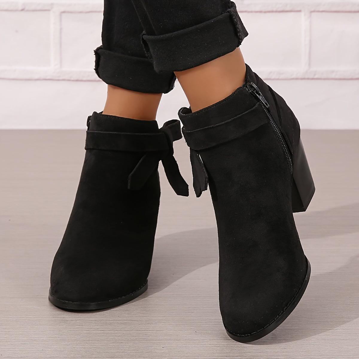 Léa | Elegant Ankle Boots with Stable Heel