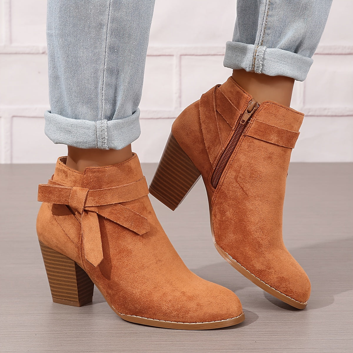 Léa | Elegant Ankle Boots with Stable Heel