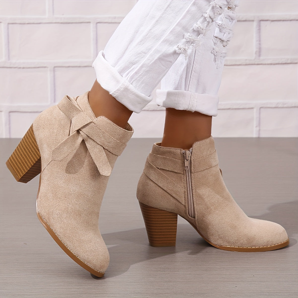 Léa | Elegant Ankle Boots with Stable Heel