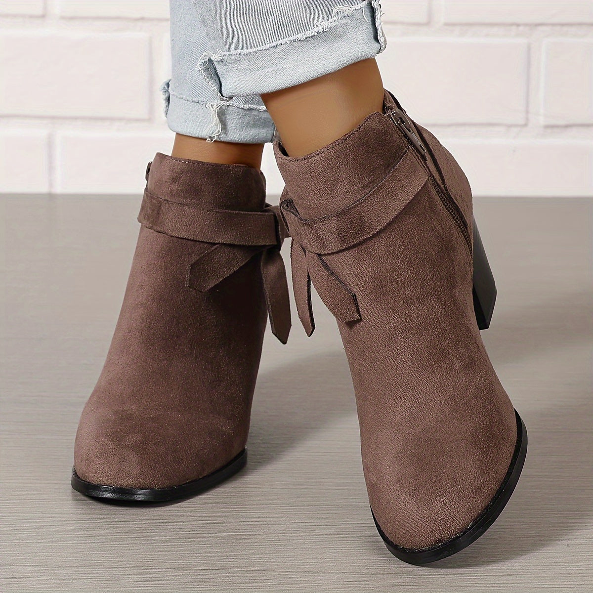 Léa | Elegant Ankle Boots with Stable Heel