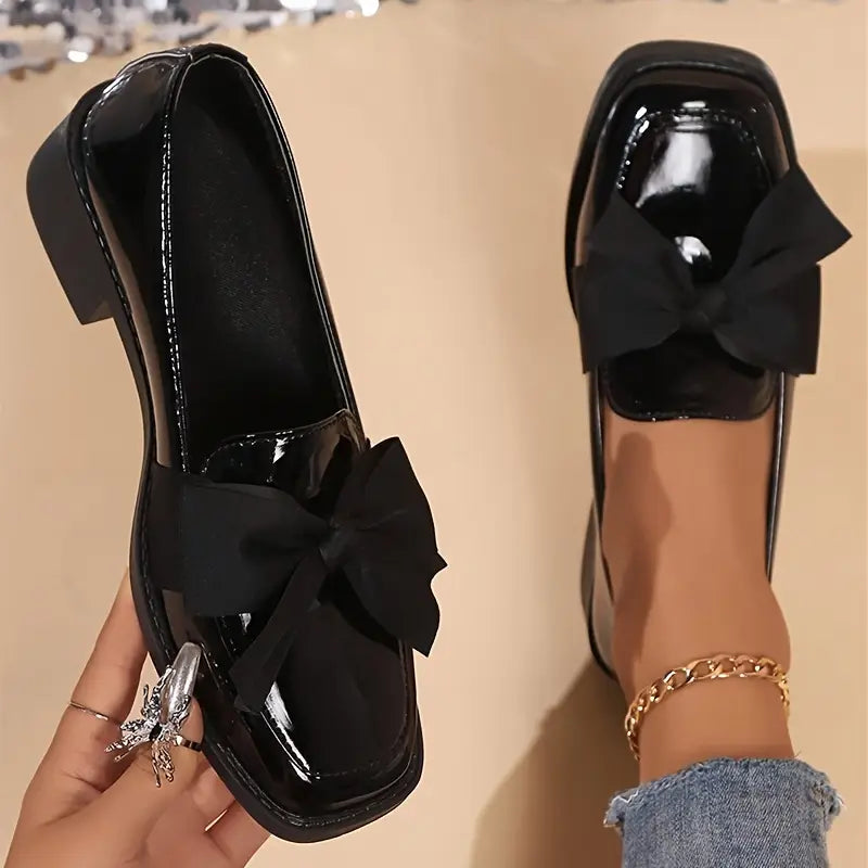 Lucette™ – Elegant Bow Loafers for Sensitive Feet