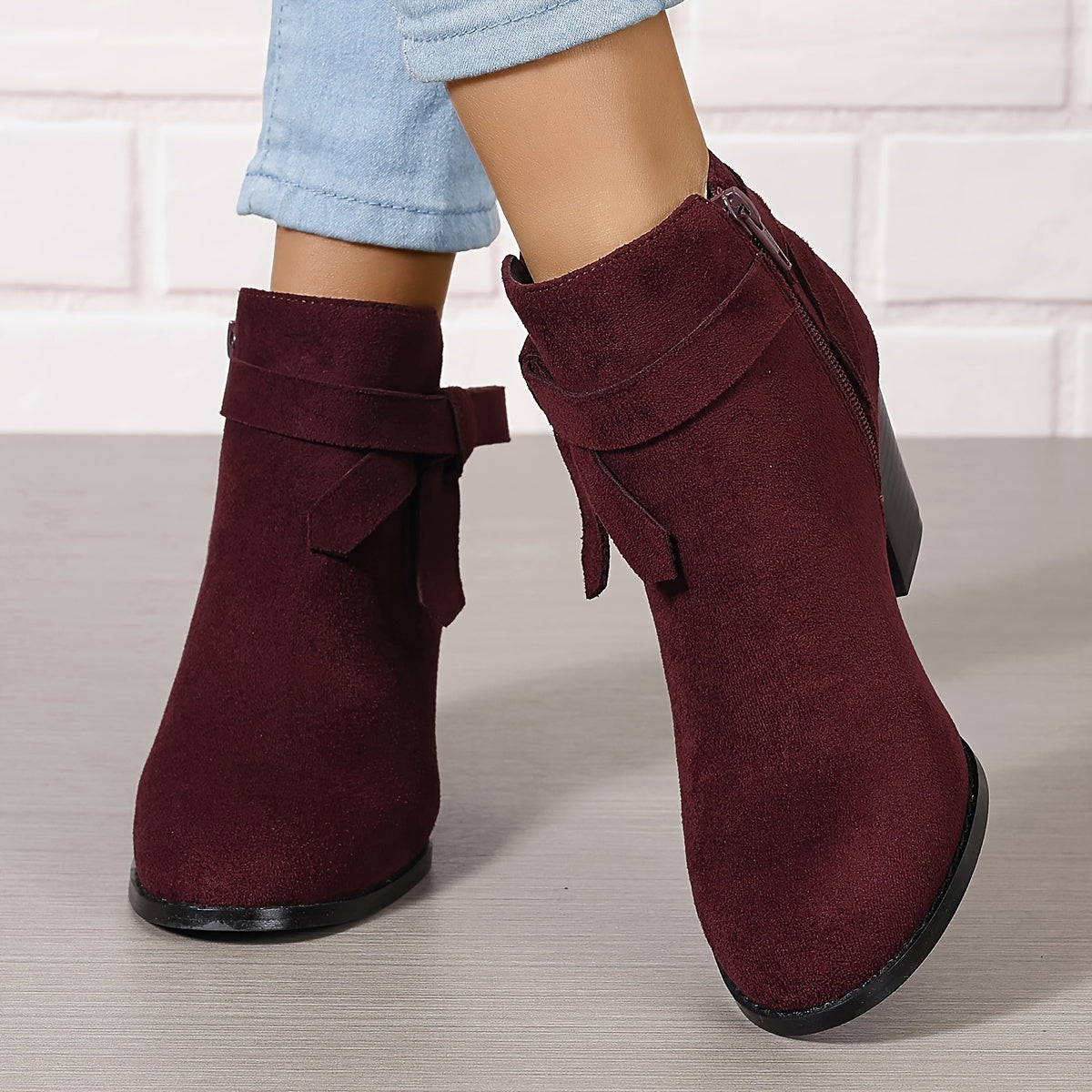 Léa | Elegant Ankle Boots with Stable Heel
