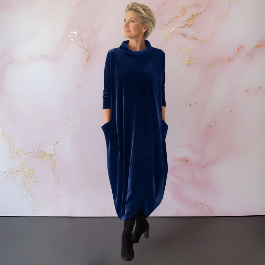 Anja™ | Velvety Elegant Maxi Dress