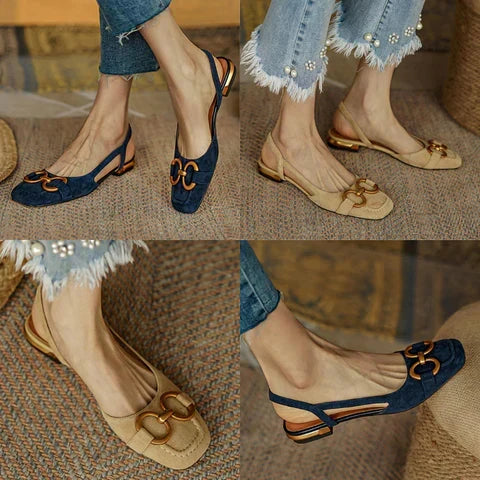 Brenna™ | Leather Buckle Sandals