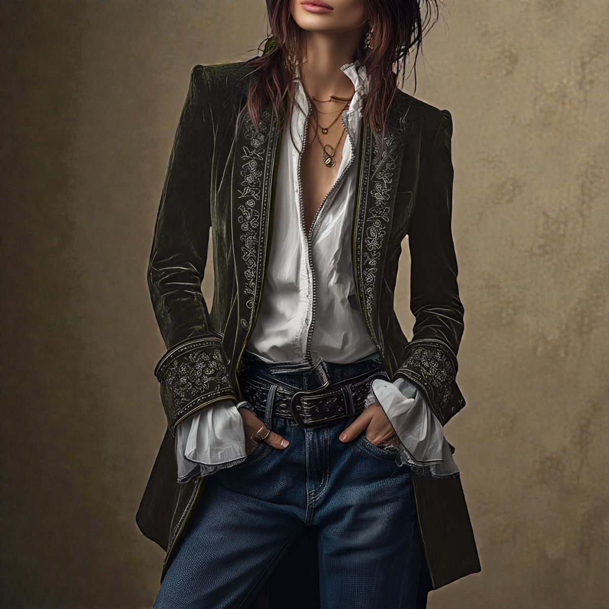 Elise™ | Luxe Velvet Jacket