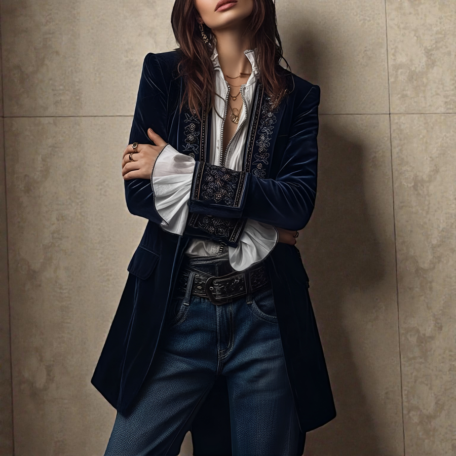 Elise™ | Luxe Velvet Jacket
