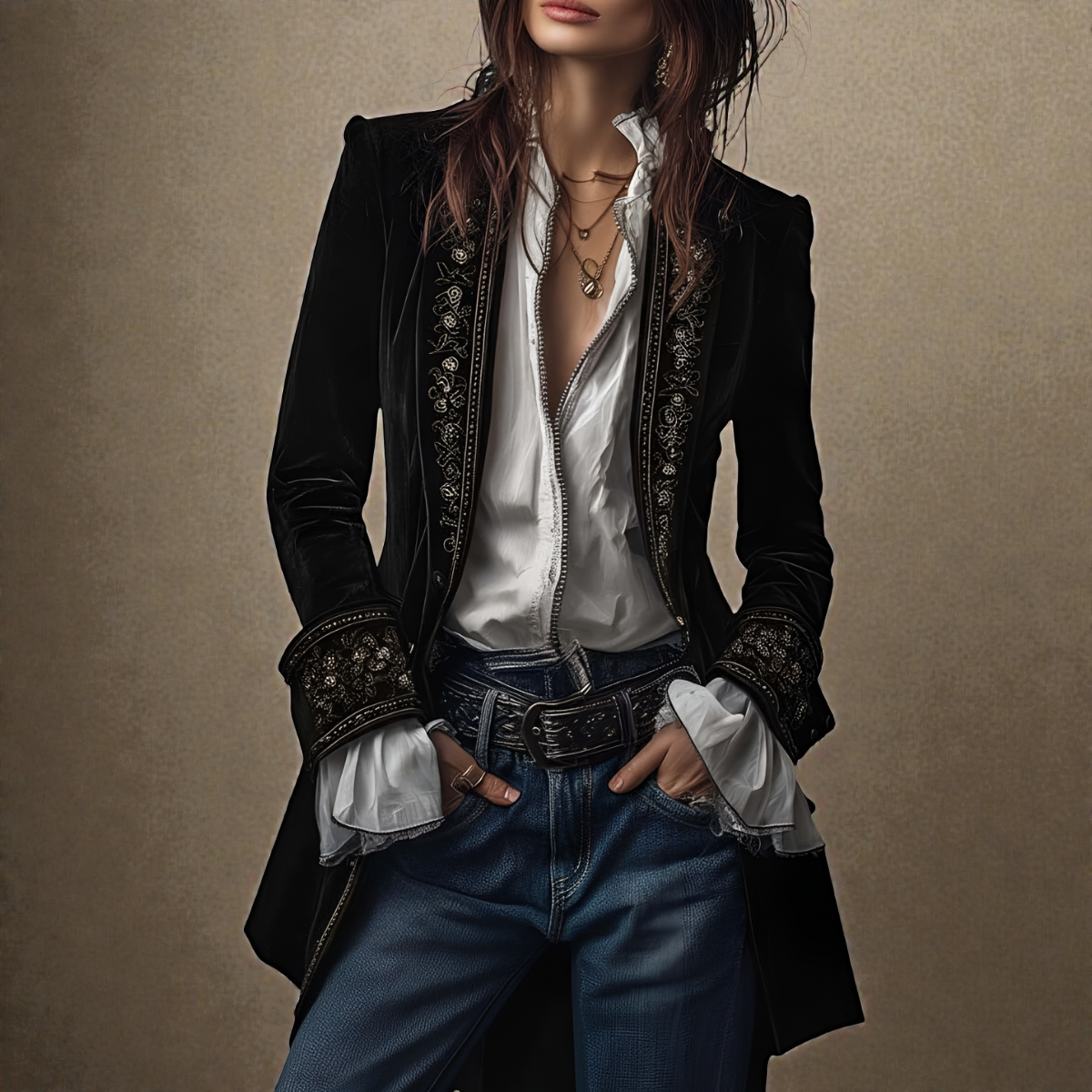 Elise™ | Luxe Velvet Jacket
