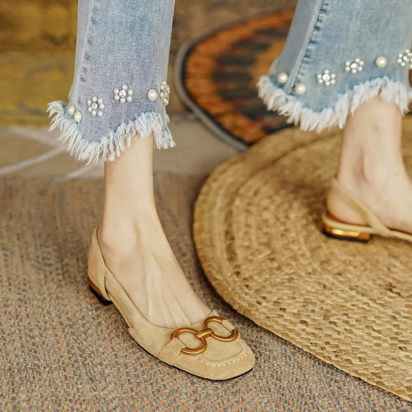 Brenna™ | Leather Buckle Sandals