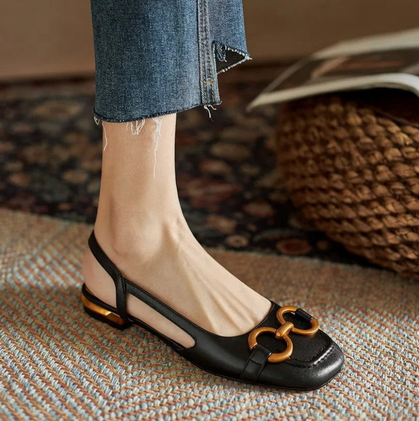 Brenna™ | Leather Buckle Sandals