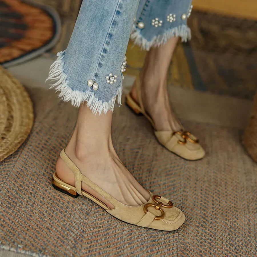 Brenna™ | Leather Buckle Sandals