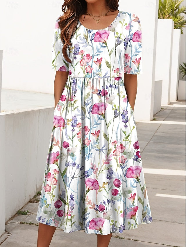 Carlyn | Midi Floral Airy
