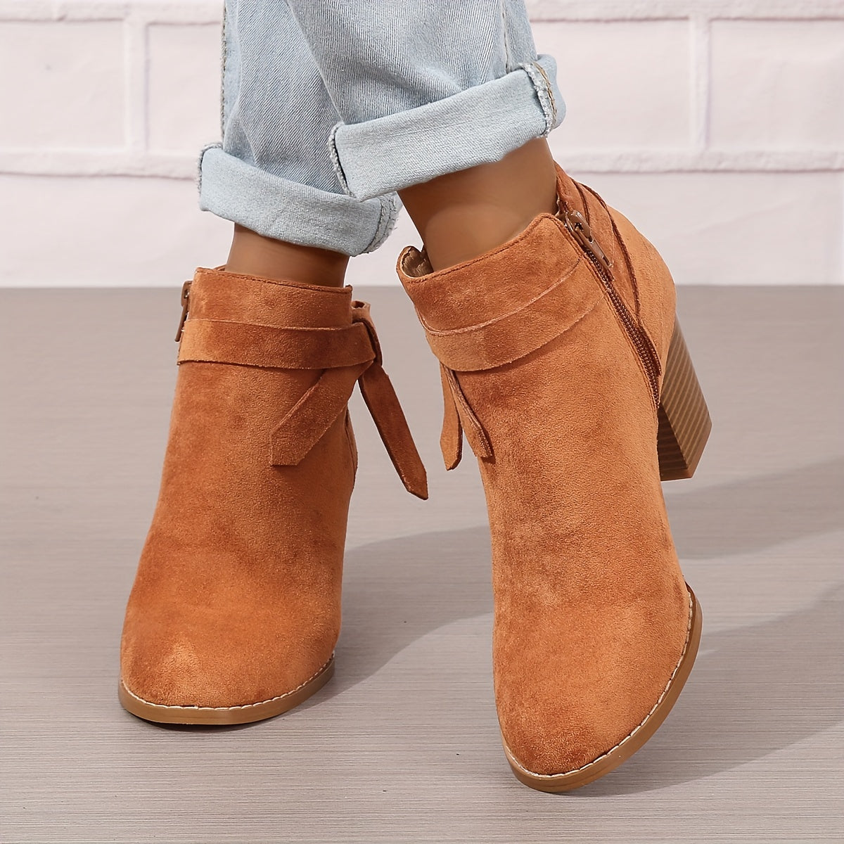 Léa | Elegant Ankle Boots with Stable Heel